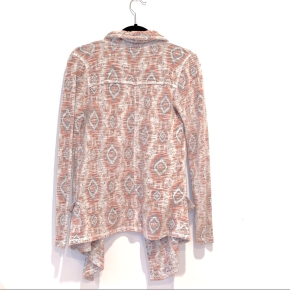 Vintage Printed Drape Open Sweater Cardigan - Picture 2 of 2